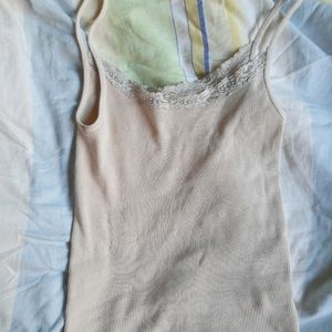 brandy melville lace ribbed tank top